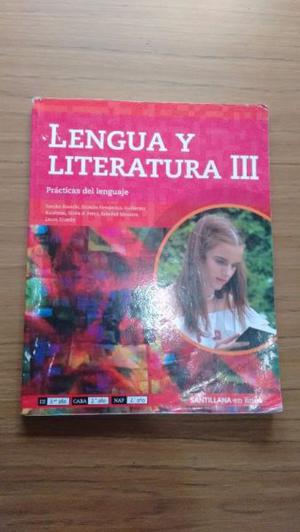 Lengua Y Literatura 3, Santillana En Linea. Excelente Estado