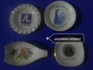 Platitos y ceniceros de porcelana