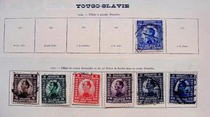 Sellos postales de Yugoslavia 