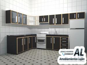 Amoblamientos de cocina, modelo laminado