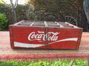 Buen Antiguo Cajón De Coca Cola 12 Botellas En Madera