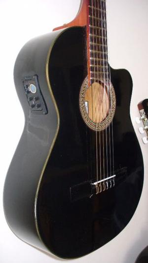 Guitarra con corte electro criolla con ecualizador. Luthier