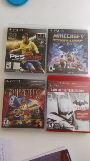 Juegos ps3 pes minecraft puppeetter batman