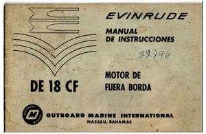 Manual Motor Fuera de Borda EVINRUDE Original