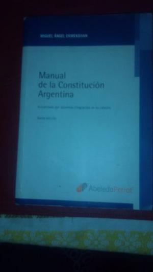 Manual de Derecho constitucional ekmekdjian 6ta edición