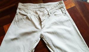 Pantalón jean mujer blanco. Tucci