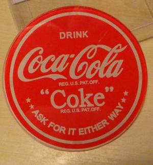 Posavaso De Vidrio Coca Cola Importada Original