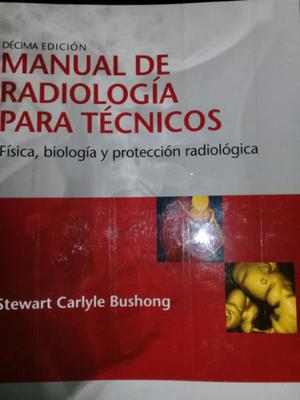 Vendo manual de radiología para técnicos 10 edición NUEVO