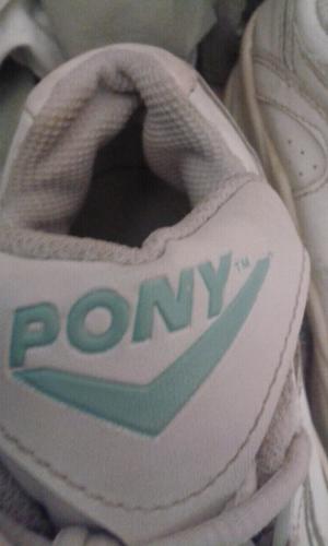 Zapatillas blancas de cuero PONY N°37