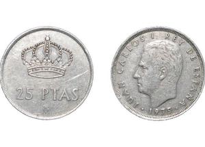 moneda de25 pesetas anio(el