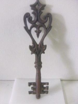 Antigua llave de hierro decoración