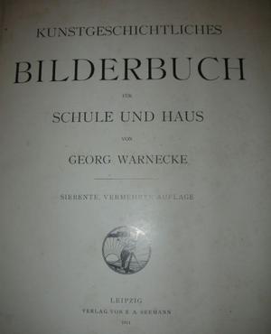 Antiguo Libro de Arte y Arquitectura Aleman: Bilderbuch,
