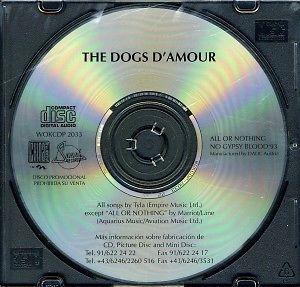 CD Dogs D´Amour Single Promocional . Importado