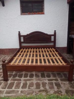 Cama de algarrobo 2p 1/2