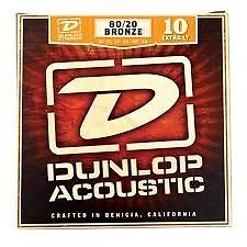 Encordados Dunlop para Guitarra Acústica. 0.10
