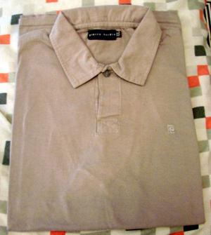 Remera Hombre Pierre Cardin Beige Talle Xxl()manga Cort