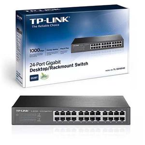 Switch Tp-link Tl-sgd Para Rack + 24 Puertos Gigabit