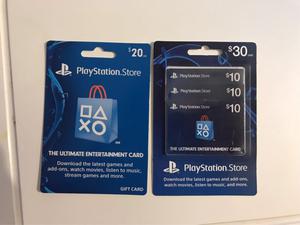 Tarjetas psn 50 U$S