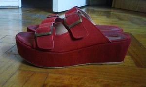 Zapatos Rojos Usados