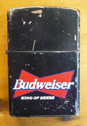 Zippo Negro con logo Budweiser - Encendedor - de Colección