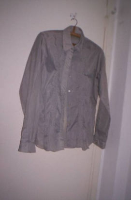 camisa mujer seda gris o blanca t grande**espalda