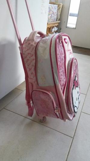 mochila nena escolar con carrito
