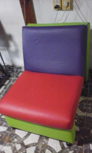 vendo sillon cama colorido