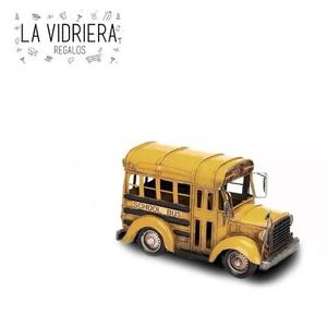 Auto Bus Amarillo Escolar En Miniatura - La Vidriera Regalos