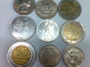 Coleccion de Monedas y Billetes de Distintos paises