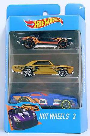 Hot Wheels Autitos Pack X 3 Original Mattel