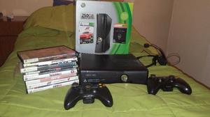 Xbox 360 usada con 16 juegos y 2 joysticks