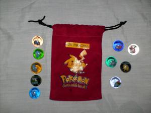 canicas de pokemon + bolsa