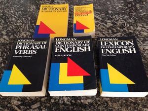 Lote 5 Diccionarios Ingles Longman