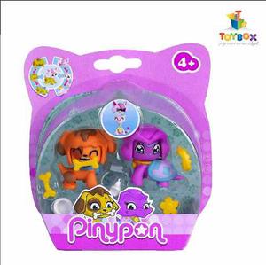 Pinypon 2 Mascotas Con Accesorios Originales Toybox