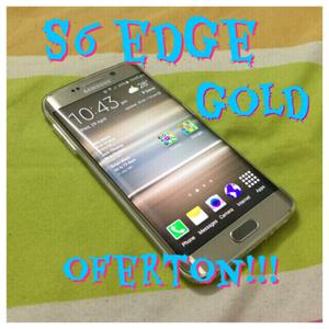 S6 edge Gold inmaculado