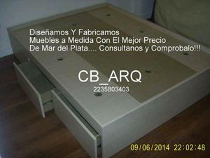 cama con cajones más espacios de Guardado interno