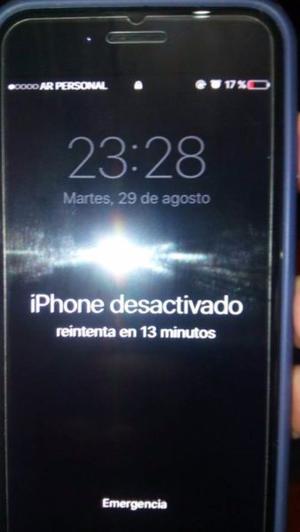 vendo iphone 7 bloqueado para repuesto $