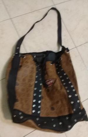 BOLSO CARTERA MARRON CON CORDON AJUSTABLE PEPE CANTERO