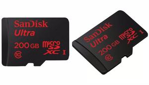 Memoria Micro SD Sandisk UlTra 200GB 90Mb/s Clase 10