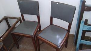 dos sillas tapizadas