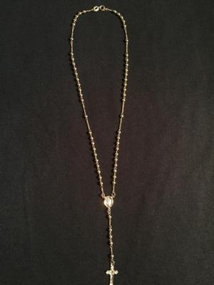 finos rosarios enchapados en oro 14k