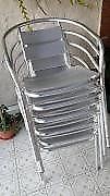 vendo sillas aluminio ideal para exterios NO SE OXIDAN
