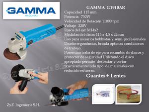 Amoladora Angular de mm 750w Gamma GAR