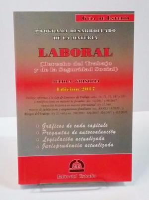Grisolia - Guía De Estudio De Laboral, Del Trabajo... Nuevo