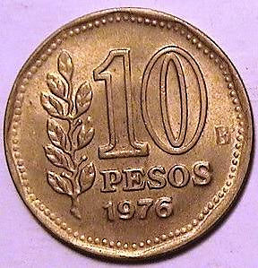 Moneda de 10 pesos ley )