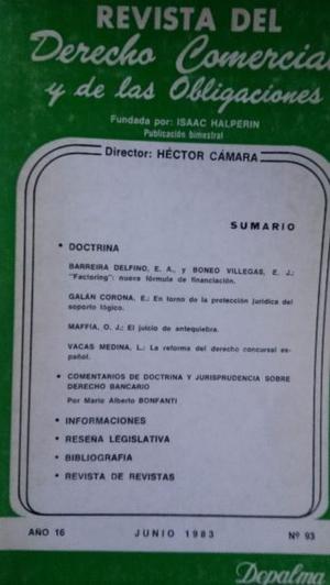 Revista del derecho comercial 93