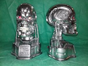 Terminator t800 replica escala real 1/1 en resina con luz y