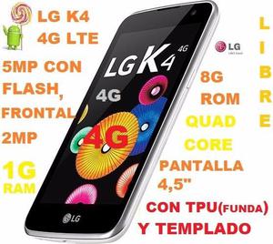 VENDO IGUAL A NUEVO LG K4 4G LTE LIBRE CAM 5M FLASH LED,CAM