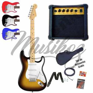 Combo Guitarra Electrica + Amplificador 20w + Afinador Y Acc