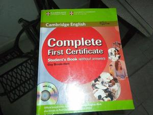 Complete First Certificate Student's Book without answers